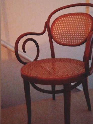 Silla Thonet Rulo Esterilla Vintage Original C/ Sello