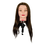 Maniquí Cabeza Para Peinar Y Corte Cabello Largo 100% Real