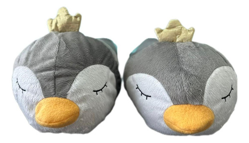 Pantuflas Pingüino Peluche Mujer Niña Comodidad Y Calidez