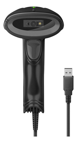 Lector De Código De Barras Con Soporte Steren Com-597 Usb/rs-232 2d 5v Negro