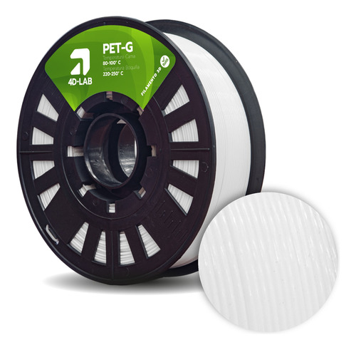 Filamento Pet-g  Premium Para Impresión 3d 1,75mm 1kg Negro