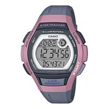 Relógio Casio Feminino Digital Step Tracker Rosa Cor Da Correia Como Na Foto Cor Do Bisel Cinza Cor Do Fundo Como Na Foto