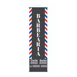 Banner Vertical Barber Barbearia 30x100 Pronta Entrega Mod2