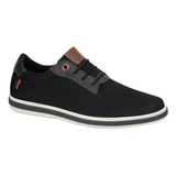 Tenis Urbano Casual Agujeta Levi's 7104 Negro Para Hombre