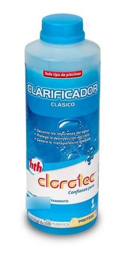 Clarificador Clásico Mantenimiento De Piletas Clorotec 1 Lt.