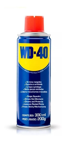 Wd40 Spray Produto Multiusos - Desengripa Lubrifica 300ml 