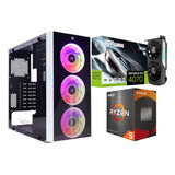 Potente Pc Gamer Rgb Ryzen 5600x Rtx 4070 Ram 32gb Ssd 1tb 