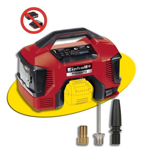 Compresor Portátil A  Batería 18v Presitto Einhell