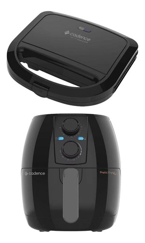 Air Fryer Cadence 3 Litros E Sanduicheira Toast E Grill