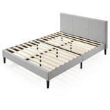 Base De Cama Europea Con Respaldo Zinus King 180x200x30cm