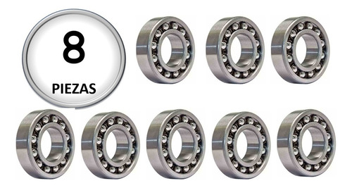 8 Baleros De Bolas En Una Hilera 6203-2rs 12mm Weston P