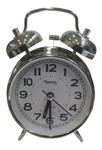 Reloj De Mesa   Analógico Ornet 9521  Color Gris 