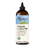 Aceite De Ricino Sky Organics Orgánico, 473 Ml, Usado, Prens