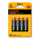 Pila Kodak Alcalina Aa En Blister Con 4 Piezas 1.5 Voltios