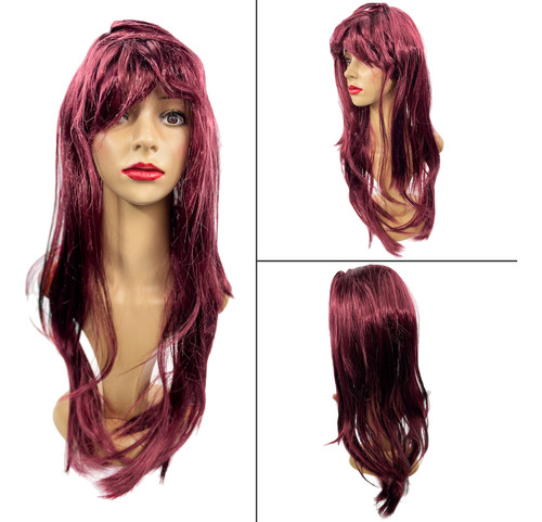 Peruca  De Carnaval Wig Varias Cores Festas Cosplay Premium