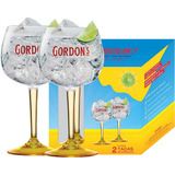 2 Taças Gordons Gin Tônica Em Vidro 600ml - Gordons Oficial