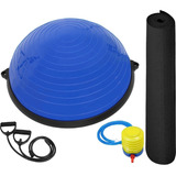 Pelota Tipo Bosu Entrenamiento Yoga Pilates + Tapete Color Tapete Negro