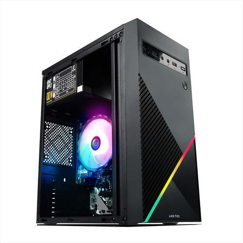Gabinete Liketec Gamer Basic One V2 Rgb Sem Fan Fita Rgb
