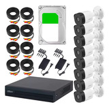 Dahua Kit Cctv 8 Cámaras 2 Mp + Disco Duro 3 Tb Cámaras De Seguridad Con Detección De Movimiento  Kit Cctv Con Accesorios Incluidos