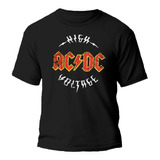 Remera Acdc High Voltage 100% Algodón 20/1 Premium