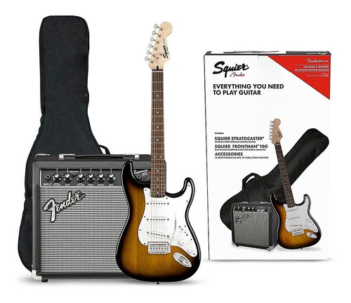 Kit Guitarra Electrica Fender Squier Stratocaster Combo Pack