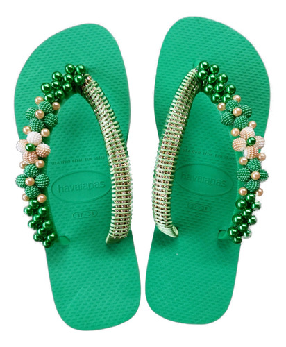 Havaianas Decorado Lindas Strass E Pedrarias - As Legítimas