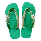 Havaianas Decorado Lindas Strass E Pedrarias - As Legítimas