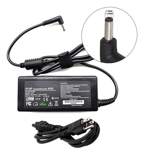 Cargador Para Asus X411u 19v 2.37a 45w 4.0*1.35mm