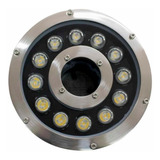 Lampara Led Sumergible Para Fuente 12w 24v Ip68 Luz Calida