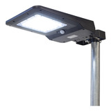 Luminaria Solar Integrada 850 Lumens 6500k 18475 Ecoforce Cor Preto