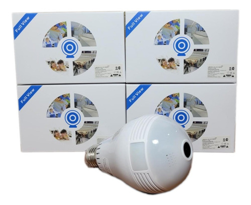 Camara Ip Wifi Foco Espia Parlante Sensor Lente 360º Led