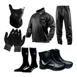 Traje Lluvia Motoquero Cuello Guante Media Oslo Botas Hifly*