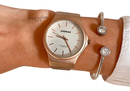 Reloj Mistral Dama Mod Lmi-1036  Sumergible ..amsterdamarg..