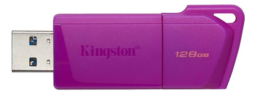 Memoria Usb 128gb Kingston Datatraveler Exodia 3.2 Violeta