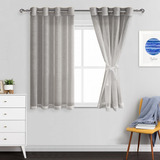 Cortinas Semitraslúcidas Con Ojales Para Sala/dormitorio, 13