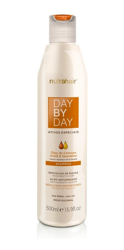 Shampoo Day By Day Cenoura 500g Original Nutra Hair