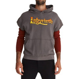 Buzo Short Sleeve Hoodie Grey Harvey Willy's Labyrinth