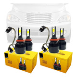 2 Pares Led Code Farol Baixo + Alto Hb3 Hb4 Pt Cruiser