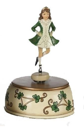 7 Irlandes Bailarina  Figura Decorativa Musical