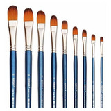 Filbert Paint Brushes Set, 9 Pcs Artista Profesional Pincel