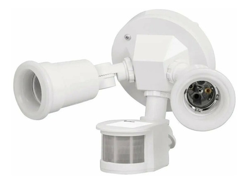 Luminario Sensor Movimiento 2 Focos Exterior Lampara 46480