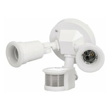 Luminario Sensor Movimiento 2 Focos Exterior Lampara 46480