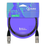 Cabo De Microfone Balanceado Xlr Xlr 5 Metros Caixa Ativa Pa