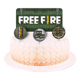 Topper Free Fire Original Topo De Bolo Pra Festa P/ Entrega