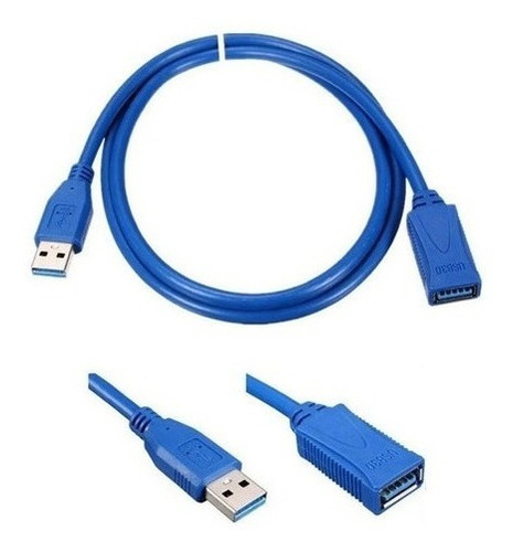 Cable Alargador Usb Macho A Hembra 1.5m Usb 3.0 En Bolsita