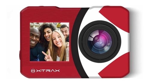 Câmera De Vídeo Xtrax Selfie 4k Ntsc/pal Vermelha