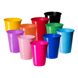 Vaso Plastico Descartable 200cc Colores X 50 Unidades