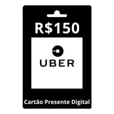 Cartão Presente Pré-pago Uber R$150 - Via Chat - Digital