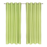 Set Cortina Blackout Térmico 140x220 Cm - Verde Pistacho