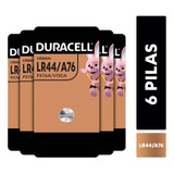 Pila Boton Duracell Lr-44/76 6 Unidades